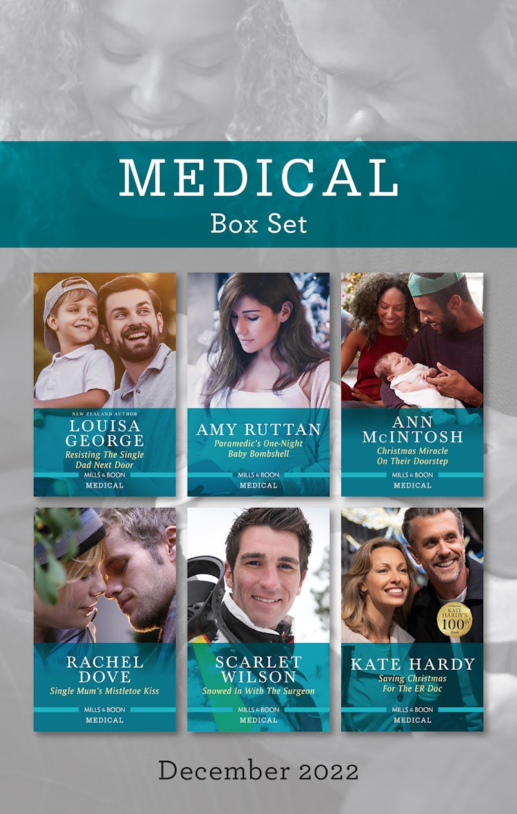 Cover image for Medical Box Set Dec 2022/Resisting the Single Dad Next Door/Paramedic's One-Night Baby Bombshell/Christmas Miracle on Their Doorstep/Single Mum's Mistletoe Kiss/Snowed In with the Surgeon/Saving Chris, isbn: 9781867272977