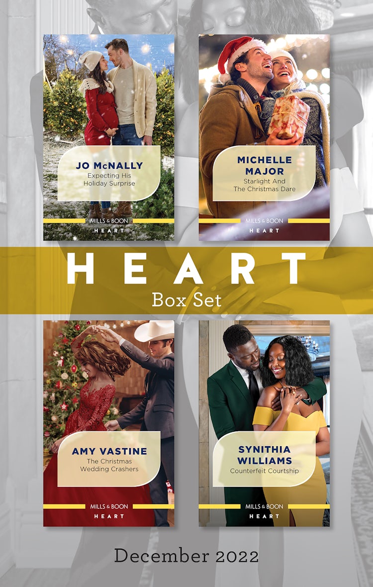 Cover image for Heart Box Set Dec 2022/Expecting His Holiday Surprise/Starlight and the Christmas Dare/The Christmas Wedding Crashers/Counterfeit Courtship, isbn: 9781867273097