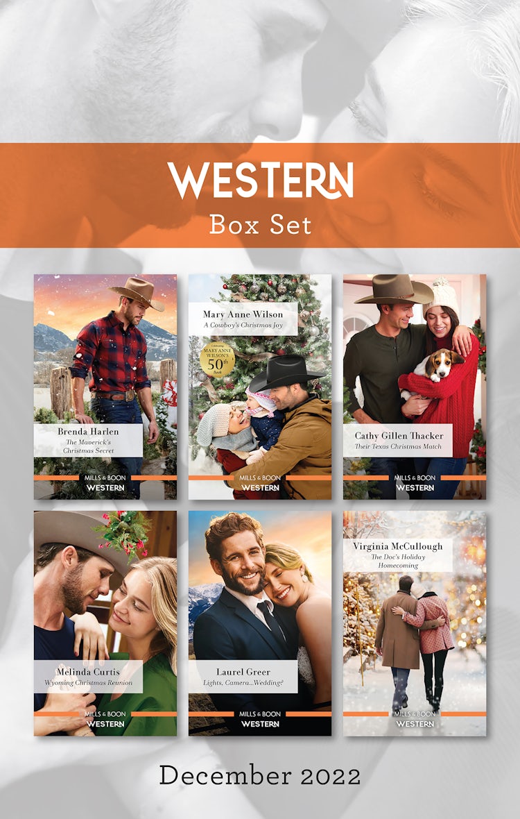Cover image for Western Box Set Dec 2022/The Maverick's Christmas Secret/A Cowboy's Christmas Joy/Their Texas Christmas Match/Wyoming Christmas Reunion/Lights, Camera...Wedding?/The Doc's Holiday Homecoming, isbn: 9781867273240