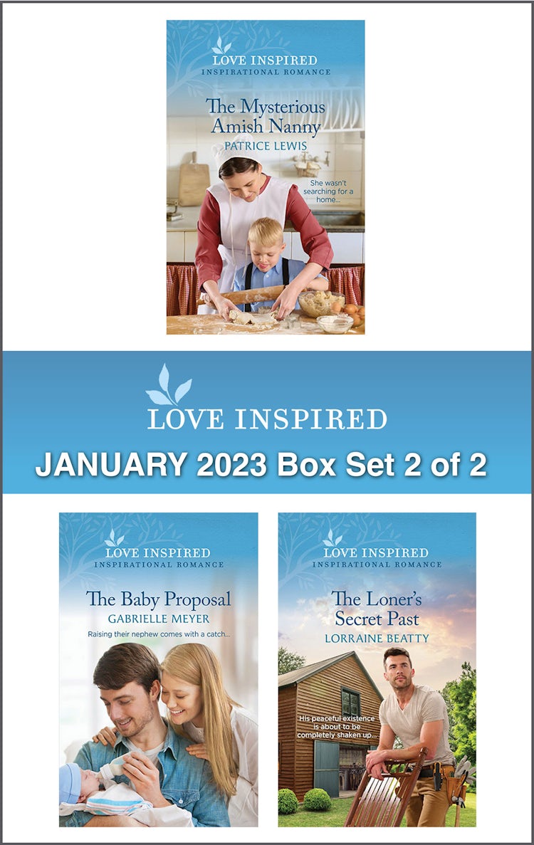Cover image for Love Inspired January 2023 Box Set 2 of 2/The Mysterious Amish Nanny/The Baby Proposal/The Loner's Secret Past, isbn: 9781867276241