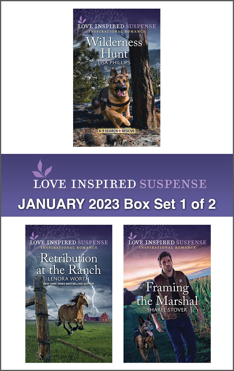Cover image for Love Inspired Suspense January 2023 - Box Set 1 of 2/Wilderness Hunt/Retribution at the Ranch/Framing the Marshal, isbn: 9781867276364