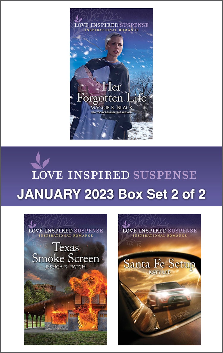 Cover image for Love Inspired Suspense January 2023 - Box Set 2 of 2/Her Forgotten Life/Texas Smoke Screen/Santa Fe Setup, isbn: 9781867276371