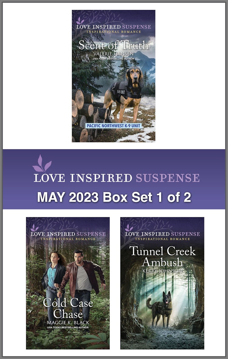 Cover image for Love Inspired Suspense May 2023 - Box Set 1 of 2/Scent of Truth/Cold Case Chase/Tunnel Creek Ambush, isbn: 9781867281337