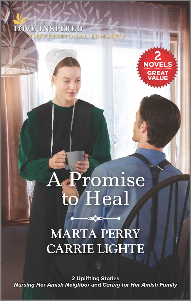 Cover image for A Promise to Heal/Nursing Her Amish Neighbor/Caring for Her Amish Family, isbn: 9781867283560
