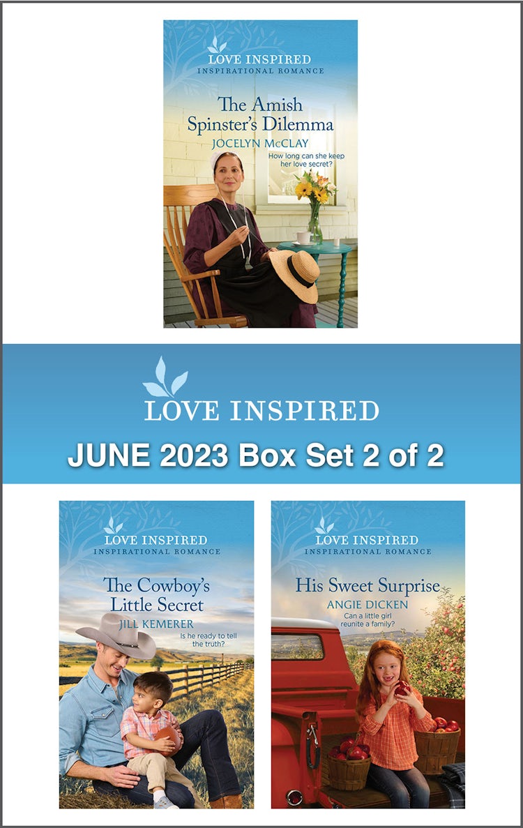 Cover image for Love Inspired June 2023 - Box Set 2 of 2/The Amish Spinster's Dilemma/The Cowboy's Little Secret/His Sweet Surprise, isbn: 9781867285229