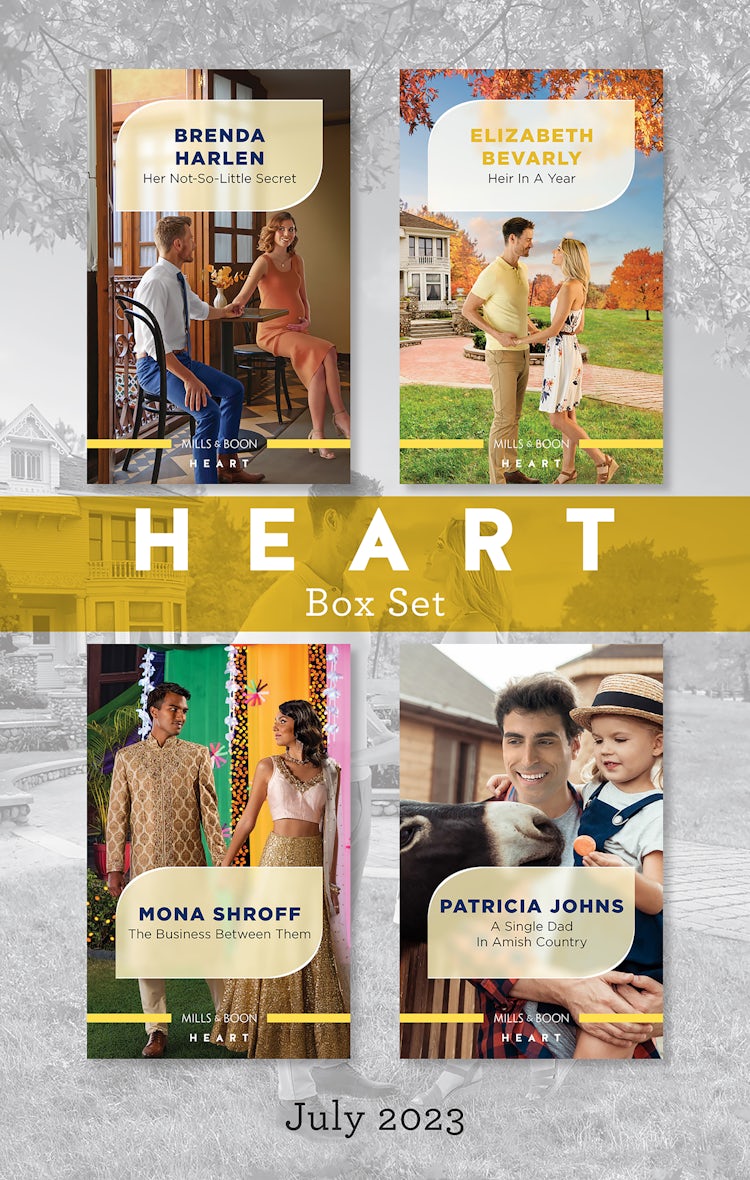 Cover image for Heart Box Set July 2023/Her Not-So-Little Secret/Heir in a Year/The Business Between Them/A Single Dad in Amish Country, isbn: 9781867288169