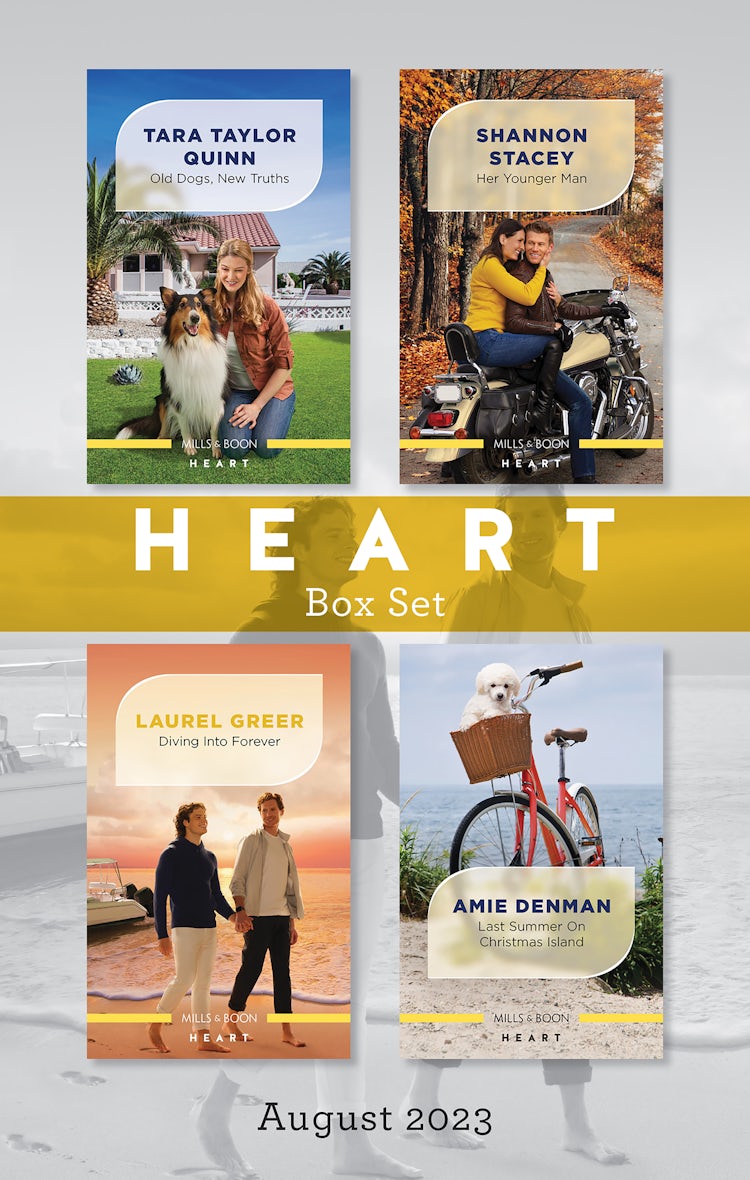 Cover image for Heart Box Set August 2023/Old Dogs, New Truths/Her Younger Man/Diving into Forever/Last Summer on Christmas Island, isbn: 9781867288213