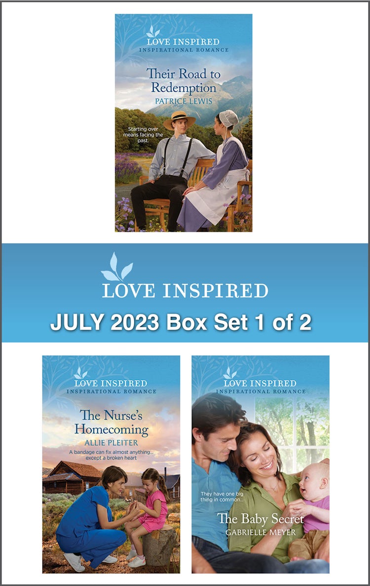Cover image for Love Inspired July 2023 Box Set - 1 of 2/Their Road to Redemption/The Nurse's Homecoming/The Baby Secret, isbn: 9781867290223