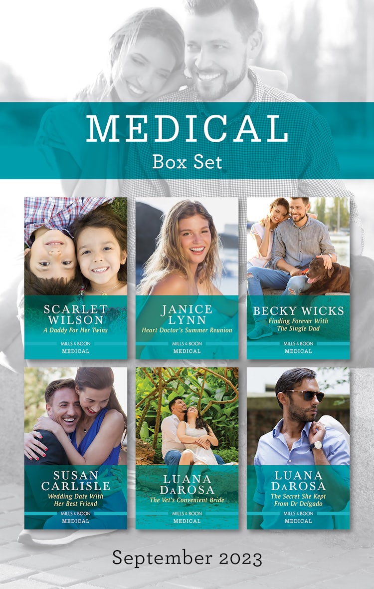 Cover image for Medical Box Set Sept 2023/A Daddy for Her Twins/Heart Doctor's Summer Reunion/Finding Forever with the Single Dad/Wedding Date with Her Best Friend/The Vet's Convenient Bride/The Secret She Kept from, isbn: 9781867293095