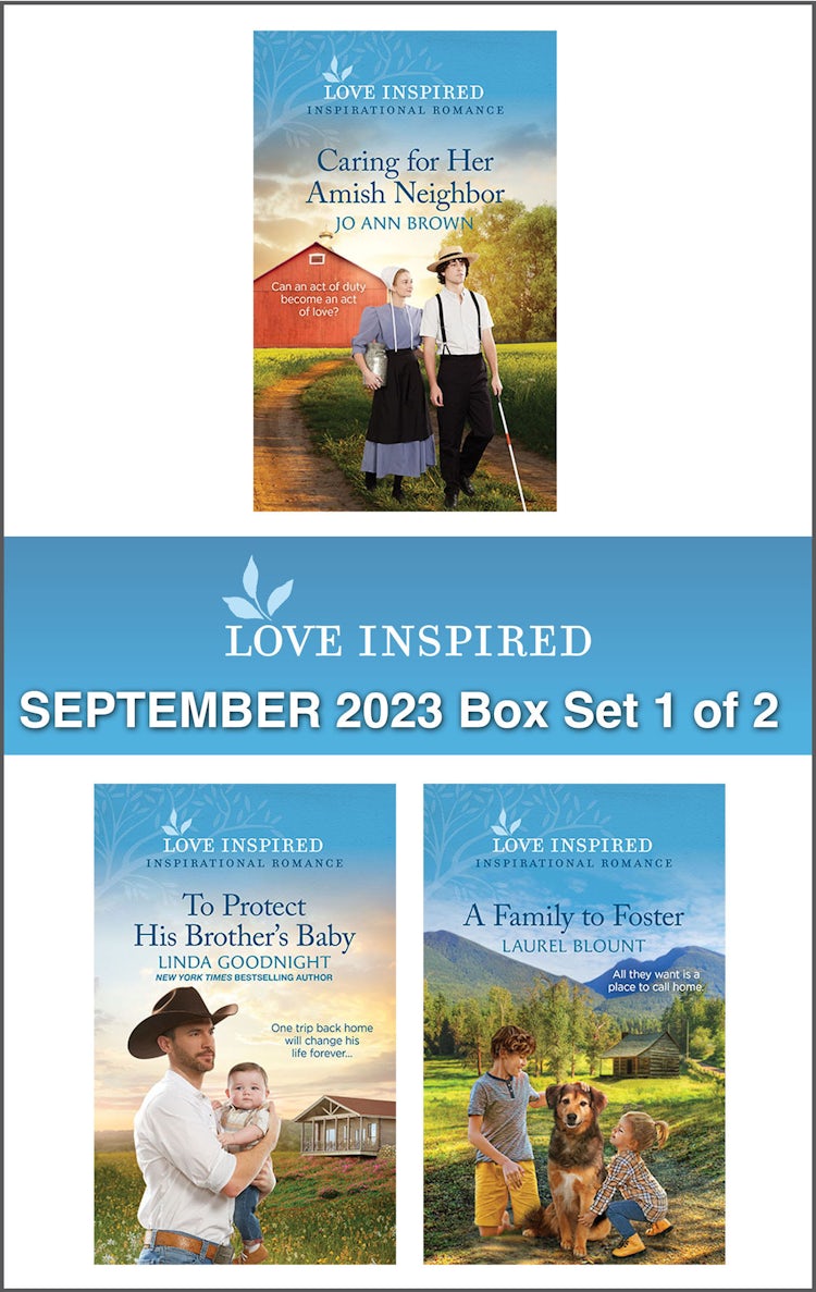 Cover image for Love Inspired September 2023 Box Set - 1 of 2/Caring for Her Amish Neighbor/To Protect His Brother's Baby/A Family to Foster, isbn: 9781867294689