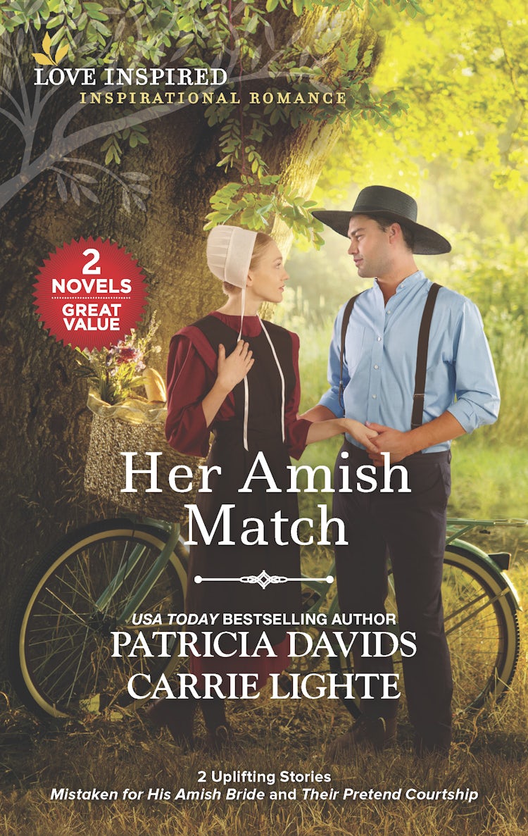 Cover image for Her Amish Match/Mistaken for His Amish Bride/Their Pretend Courtship, isbn: 9781867295587