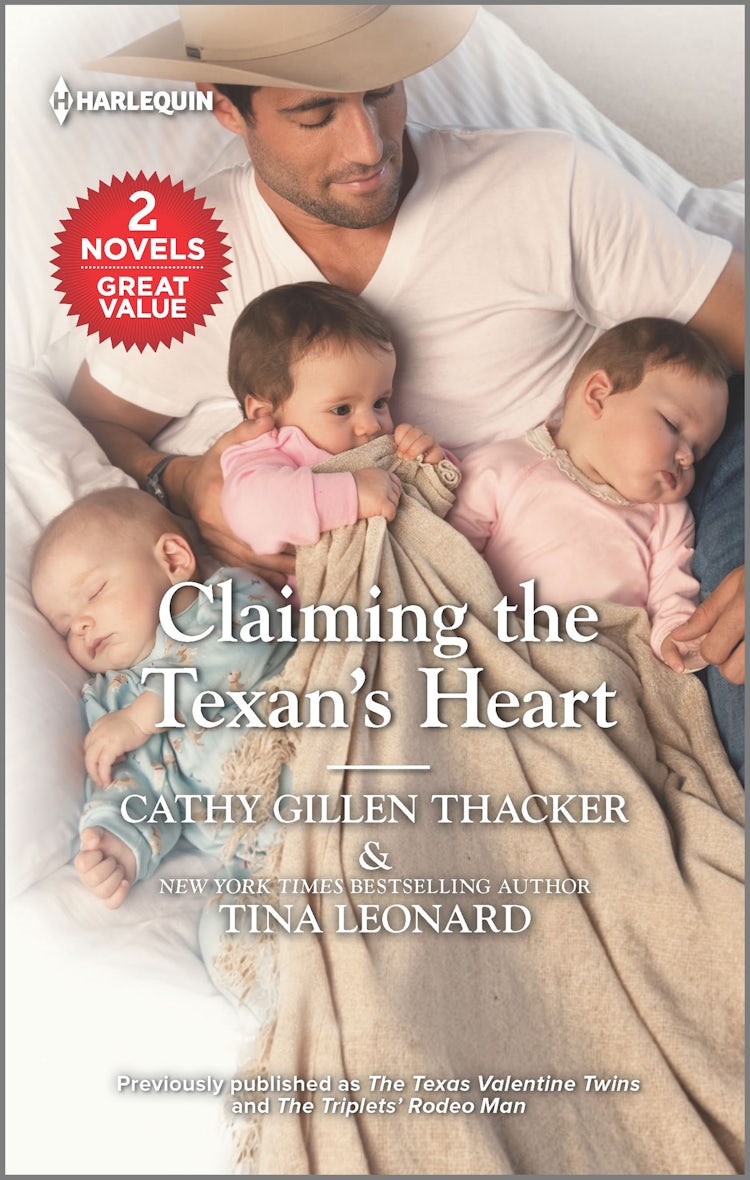 Cover image for Claiming the Texan's Heart/The Texas Valentine Twins/The Triplets' Rodeo Man, isbn: 9781867295655
