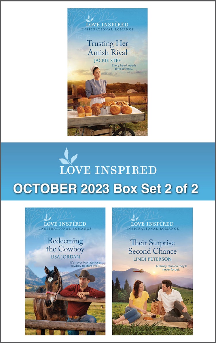 Cover image for Love Inspired October 2023 Box Set - 2 of 2/Trusting Her Amish Rival/Redeeming the Cowboy/Their Surprise Second Chance, isbn: 9781867296324