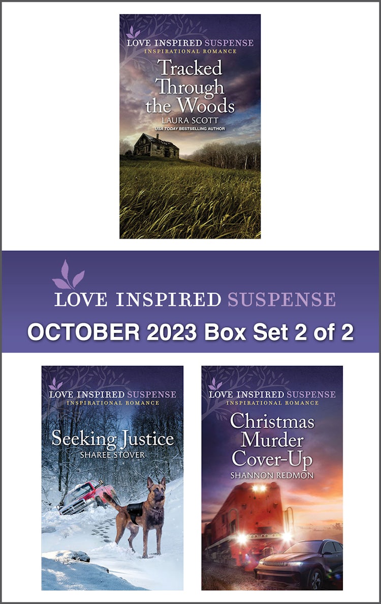 Cover image for Love Inspired Suspense October 2023 - Box Set 2 of 2/Tracked Through the Woods/Seeking Justice/Christmas Murder Cover-Up, isbn: 9781867296409