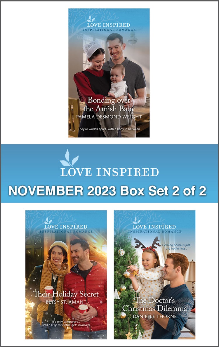 Cover image for Love Inspired November 2023 Box Set - 2 of 2/Bonding over the Amish Baby/Their Holiday Secret/The Doctor's Christmas Dilemma, isbn: 9781867296508