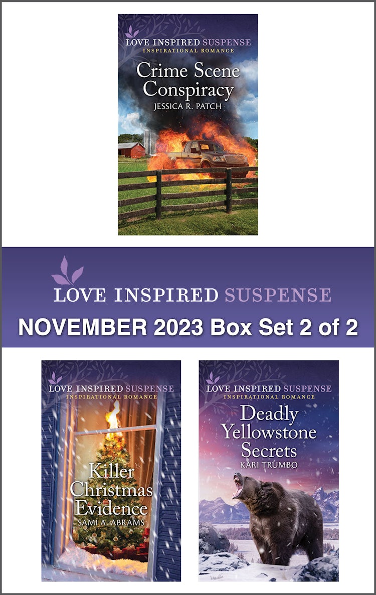 Cover image for Love Inspired Suspense November 2023 - Box Set 2 of 2/Crime Scene Conspiracy/Killer Christmas Evidence/Deadly Yellowstone Secrets, isbn: 9781867296584