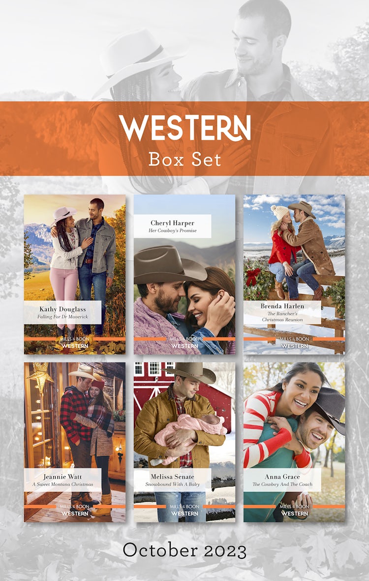 Cover image for Western Box Set Oct 2023/Falling for Dr Maverick/Her Cowboy's Promise/The Rancher's Christmas Reunion/A Sweet Montana Christmas/Snowbound with a Baby/The Cowboy and the Coach, isbn: 9781867297079