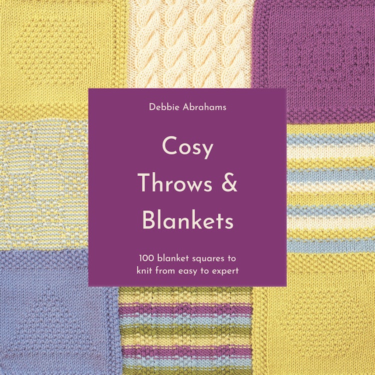 Cover image for Cosy Throws and Blankets: 100 Blanket Squares to Knit from Easy to Expert, isbn: 9781911670087