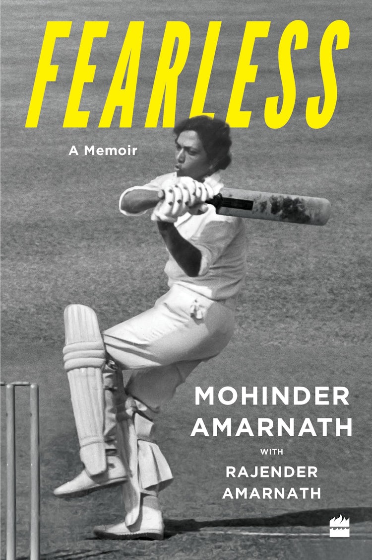 Cover image for Fearless, Winner of the Ekamra Sports Award for Cricket Book of the Year, 2025, isbn: 9789365698060