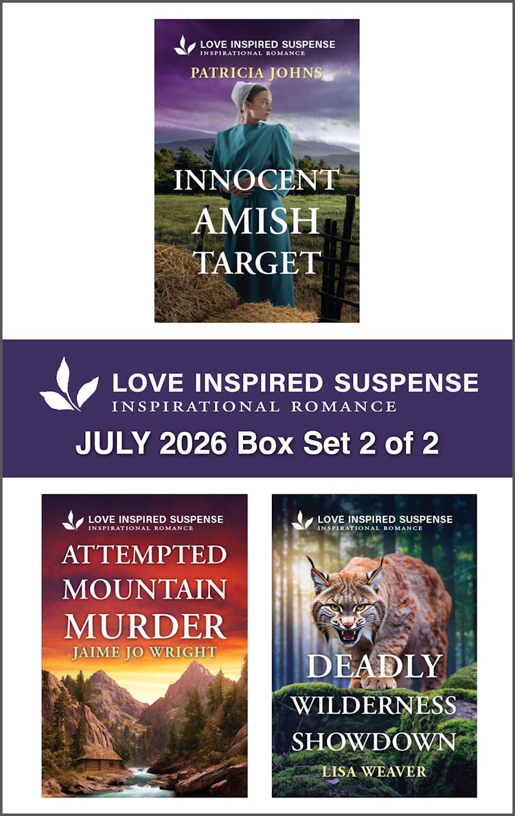 Cover image for Love Inspired Suspense July 2026 - Box Set 2 of 2/Innocent Amish Target/Attempted Mountain Murder/Deadly Wilderness Showdown, isbn: 9781038983732