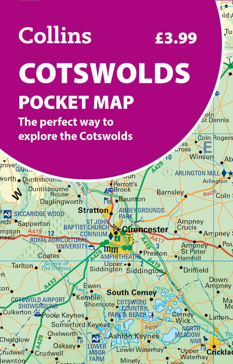 Cover image for Cotswolds Pocket Map: The perfect way to explore the Cotswolds, isbn: 9780008780395