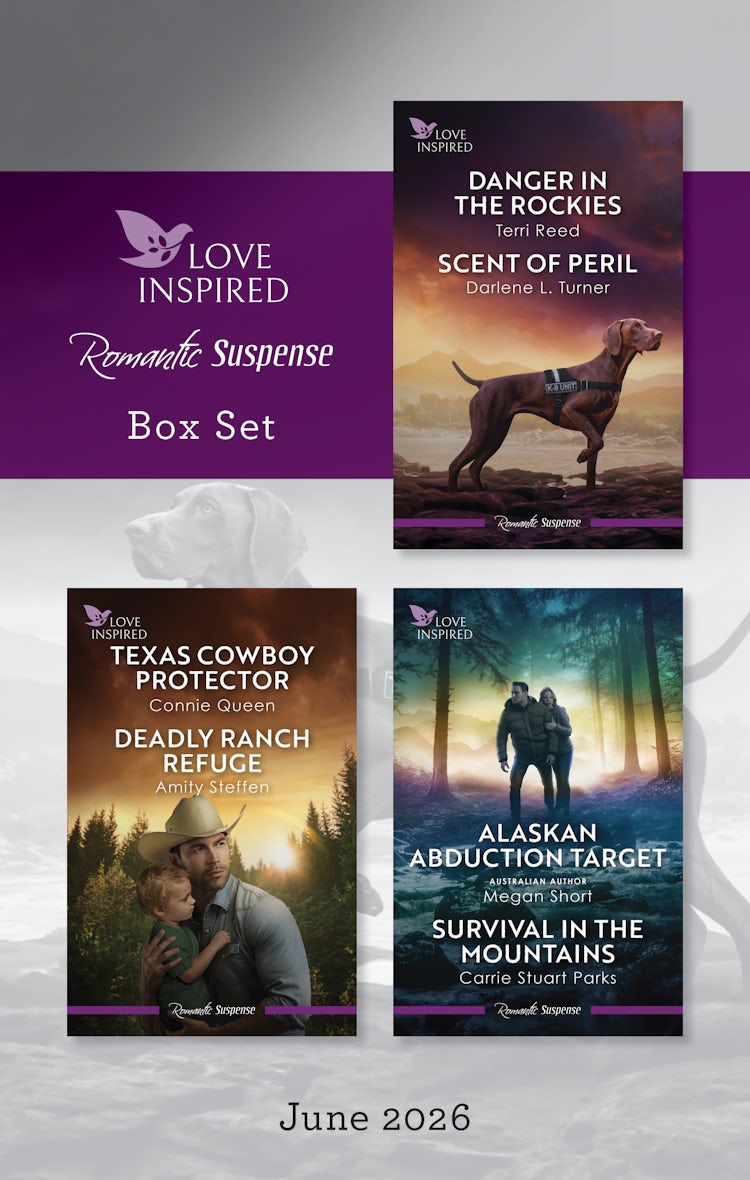Cover image for Love Inspired Suspense Box Set June 2026/Danger In The Rockies/Scent Of Peril/Texas Cowboy Protector/Deadly Ranch Refuge/Alaskan Abduction Target/Survival In The Mountains, isbn: 9781038984890