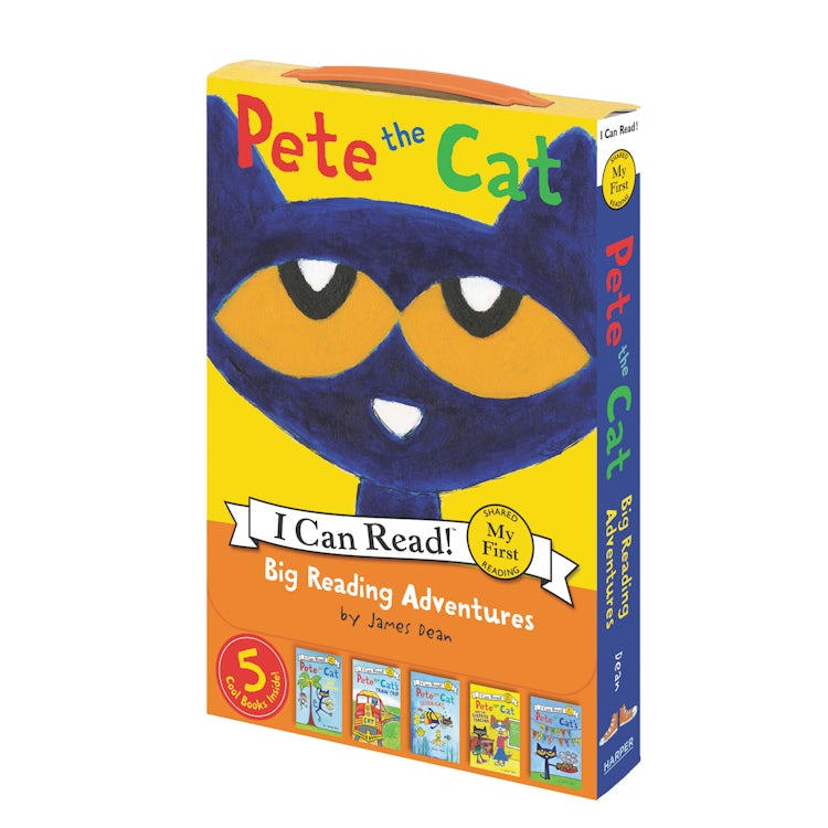 Cover image for Pete the Cat: Big Reading Adventures Box Set: 5 Far-Out Books in 1 Box!, isbn: 9780062872593