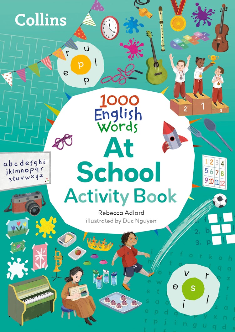 Cover image for Collins 1000 English Words Activity Book At School, isbn: 9780008756369