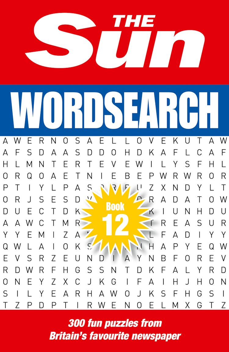 Cover image for The Sun Wordsearch Book 12: 300 fun puzzles from Britain's favourite newspaper, isbn: 9780008749156