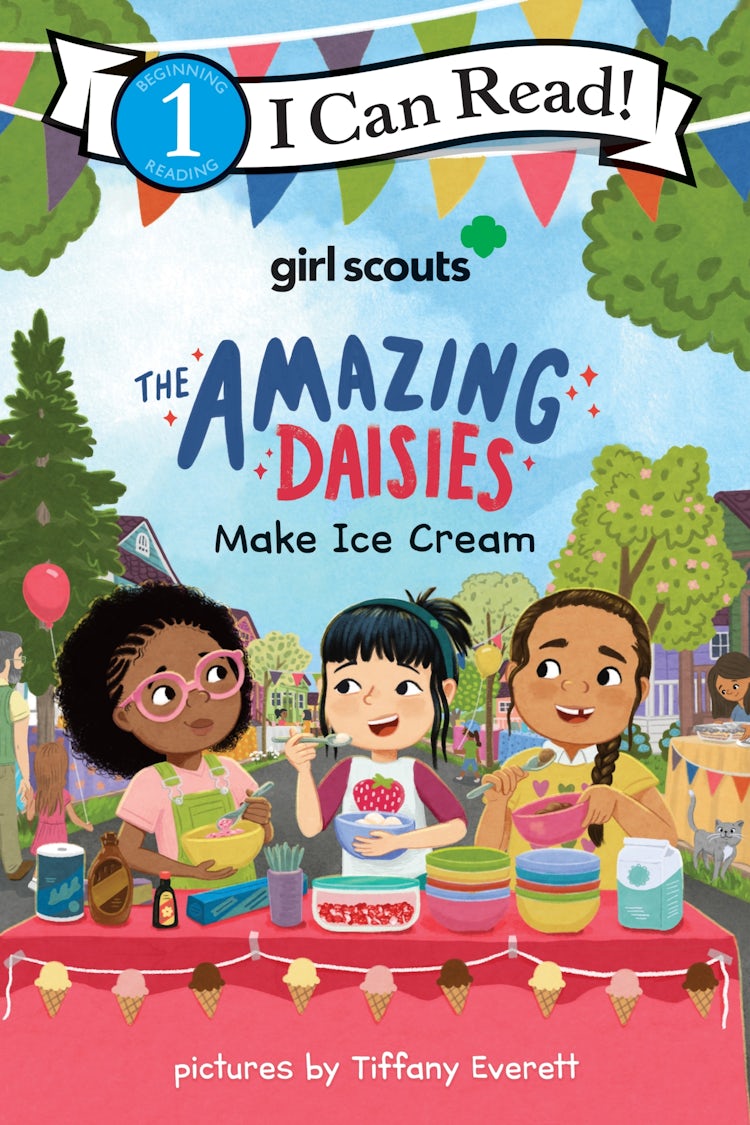 Cover image for Girl Scouts: The Amazing Daisies Make Ice Cream, isbn: 9780063317956