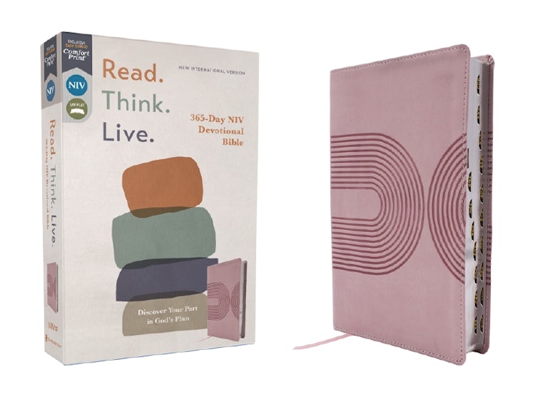 Cover image for NIV Read. Think. Live [Thumb Indexed, Comfort Print, Pink], isbn: 9780310467670