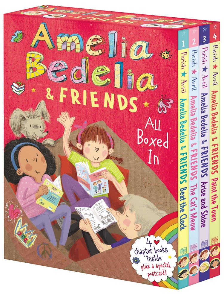 Cover image for Amelia Bedelia & Friends Chapter Book Boxed Set #1: All Boxed In [Books 1-4], isbn: 9780063023192