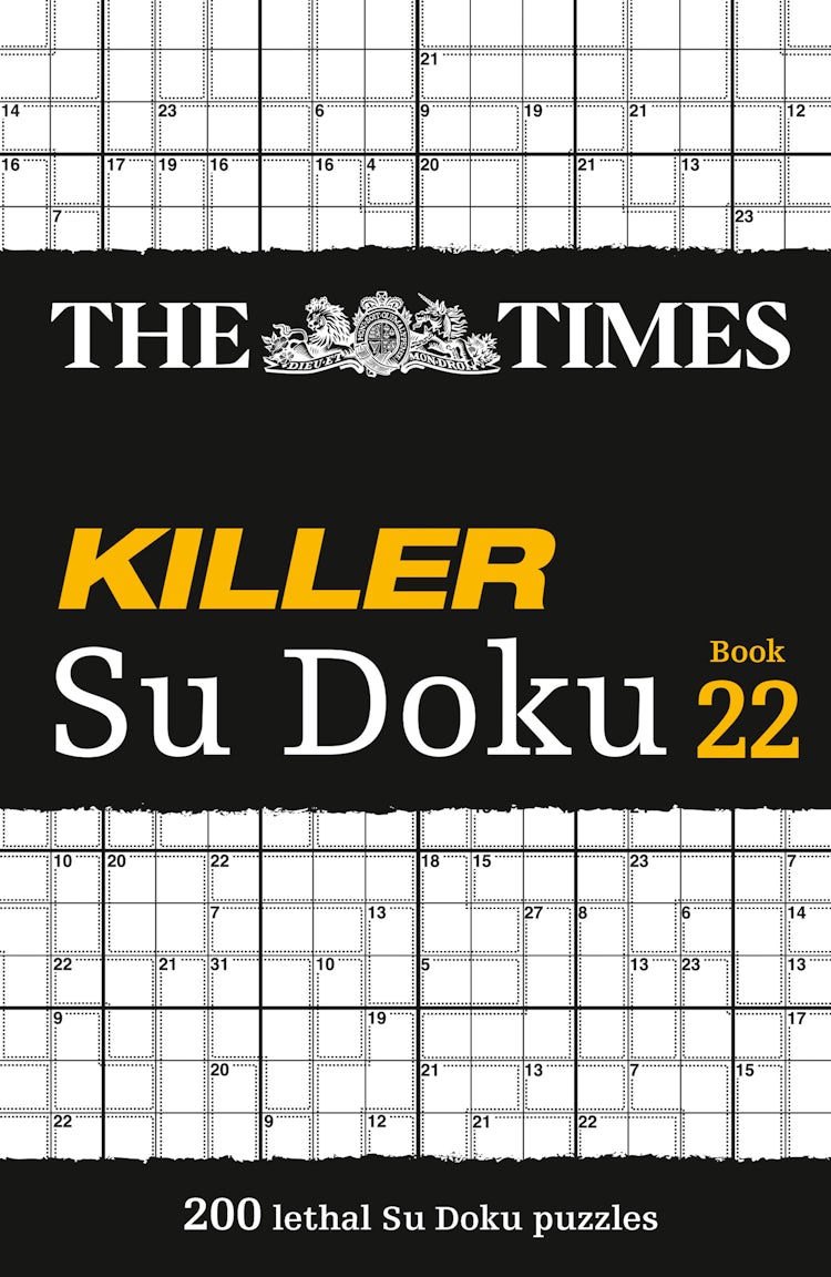 Cover image for The Times Killer Su Doku Book 22: 200 lethal Su Doku puzzles, isbn: 9780008748944
