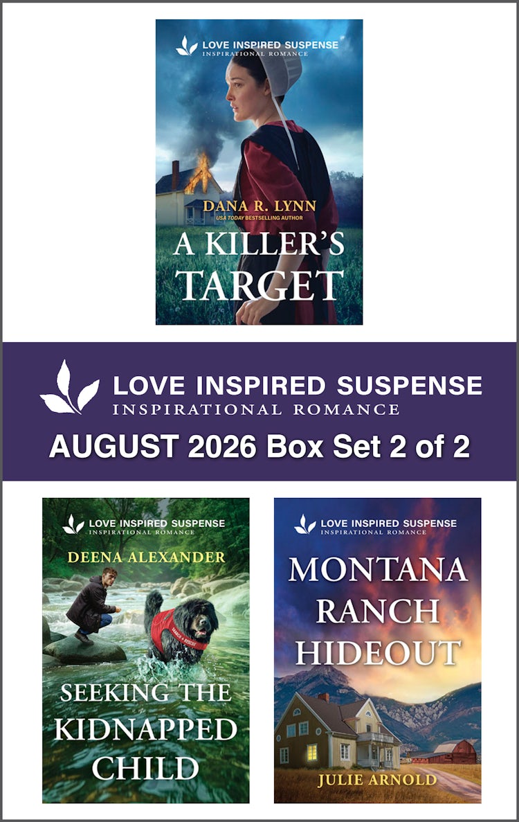 Cover image for Love Inspired Suspense August 2026 - Box Set 2 of 2/A Killer's Target/Seeking The Kidnapped Child/Montana Ranch Hideout, isbn: 9781038988973