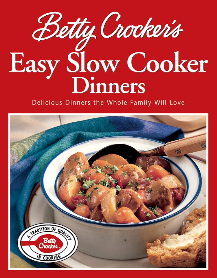 Cover image for Betty Crocker's Easy Slow Cooker Dinners, isbn: 9780544178113