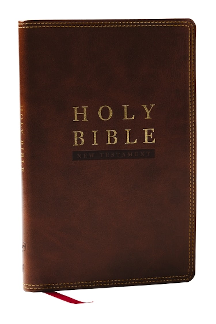 Cover image for NKJV Super Giant Print New Testament [Red Letter, Comfort Print, Brown], isbn: 9781400353187