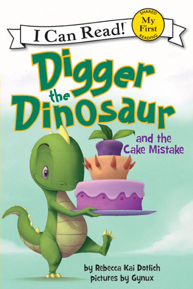 Cover image for Digger the Dinosaur and the Cake Mistake, isbn: 9780062111050