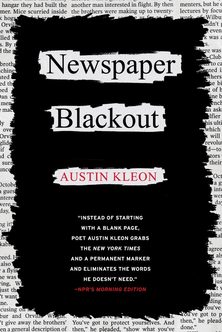 Cover image for Newspaper Blackout, isbn: 9780061989940