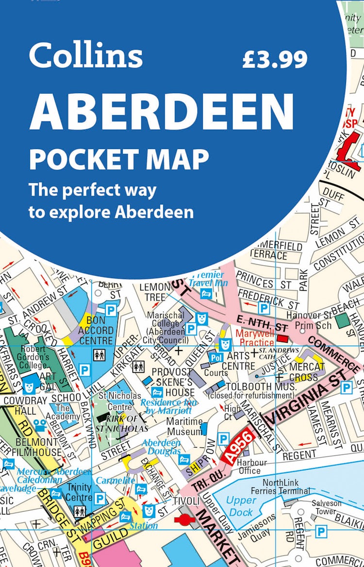 Cover image for Aberdeen Pocket Map: The perfect way to explore Aberdeen [Second Edition], isbn: 9780008780500