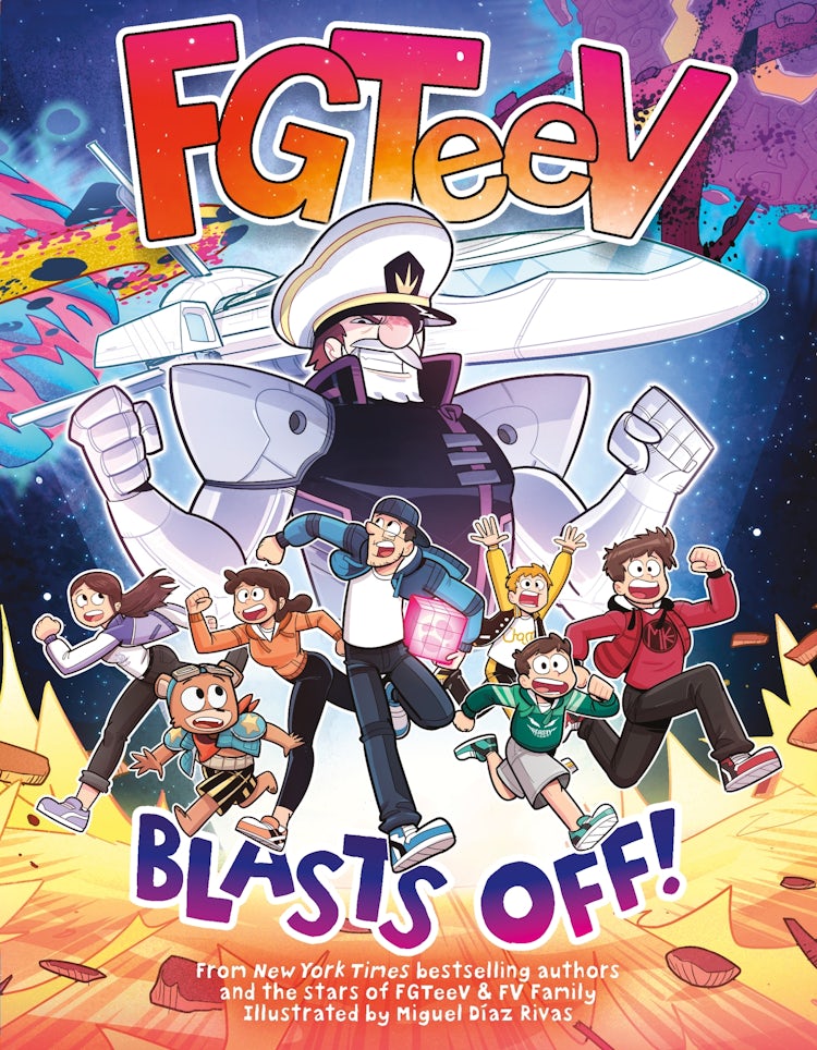 Cover image for FGTeeV Blasts Off!, isbn: 9780063260528