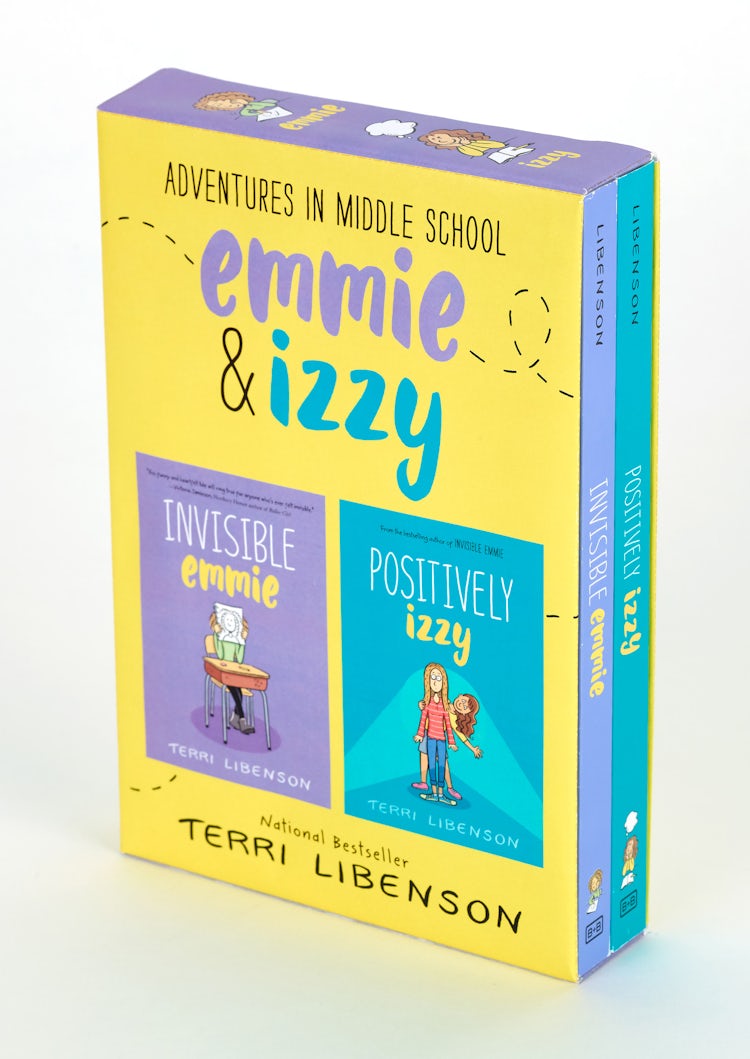 Cover image for Adventures in Middle School 2-Book Box Set: Invisible Emmie and Positively Izzy, isbn: 9780062897497