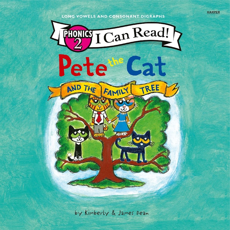 Cover image for Pete the Cat and the Family Tree (I Can Read Phonics), isbn: 9780063512870